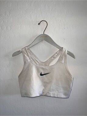 ECE Bedazzled Nike White Sports Bra